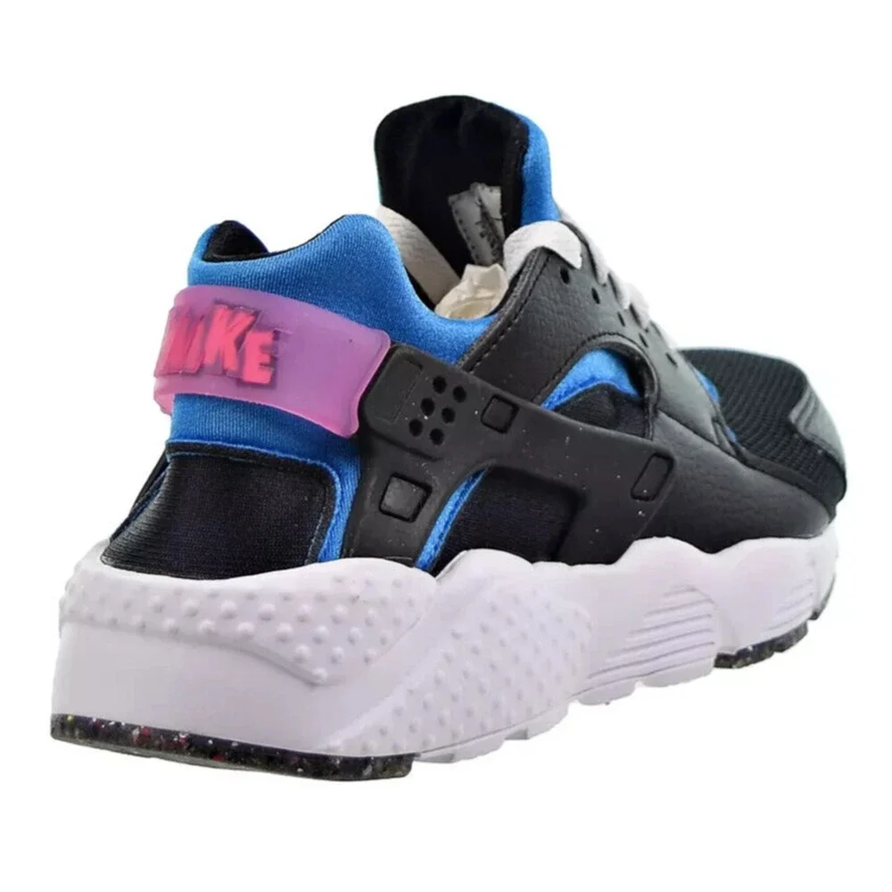 Nike Huarache Run (GS) Big Kids' Shoes Black Blue Pink DR0166-001 Size 4.5 Youth